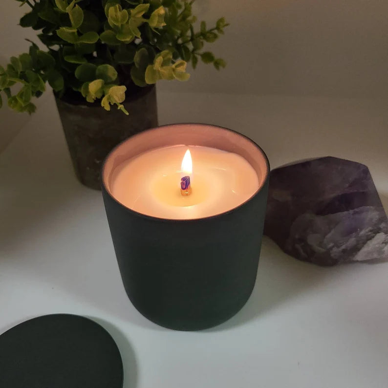 Charcoal Grey Ceramic Candle