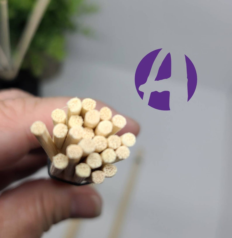 Custom Rattan Reed Sticks 10"