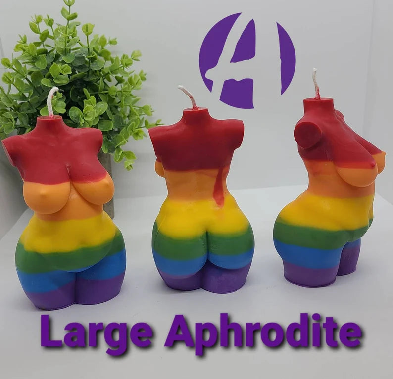Rainbow Pride | Goddess Body Candle