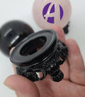 Black Resin Crystal Sphere Stand