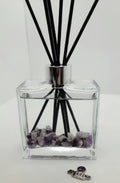 Crystal Chip Reed Diffuser | 7oz Square Clear Glass