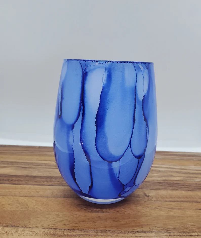 Custom Wine Glass Candle