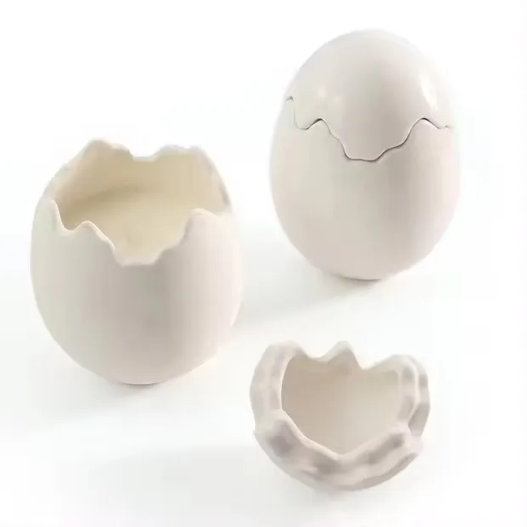 Ceramic Egg Candle