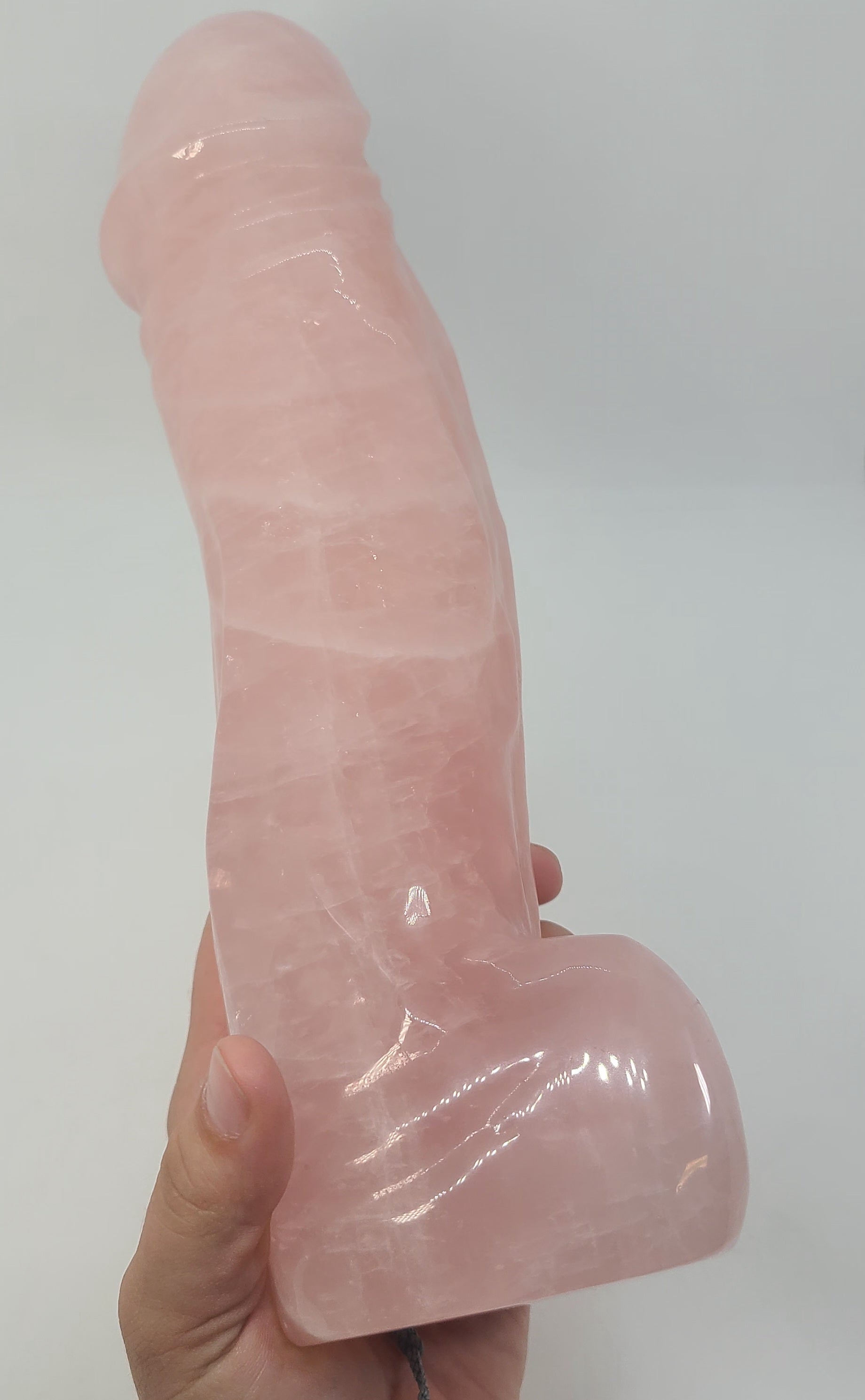 Natural Crystal Lingam Carving | Sacred Crystal Sculpture
