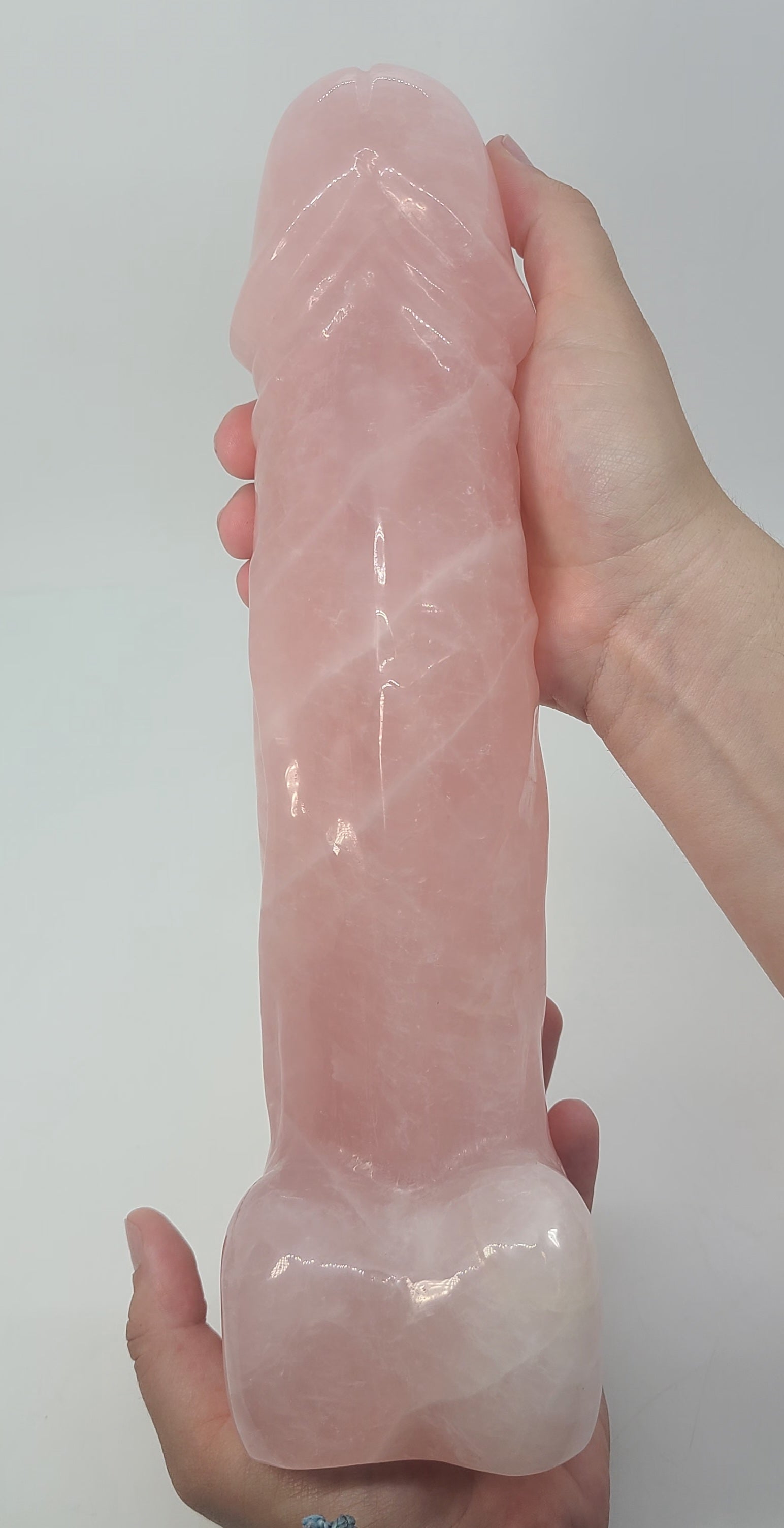 Natural Crystal Lingam Carving | Sacred Crystal Sculpture