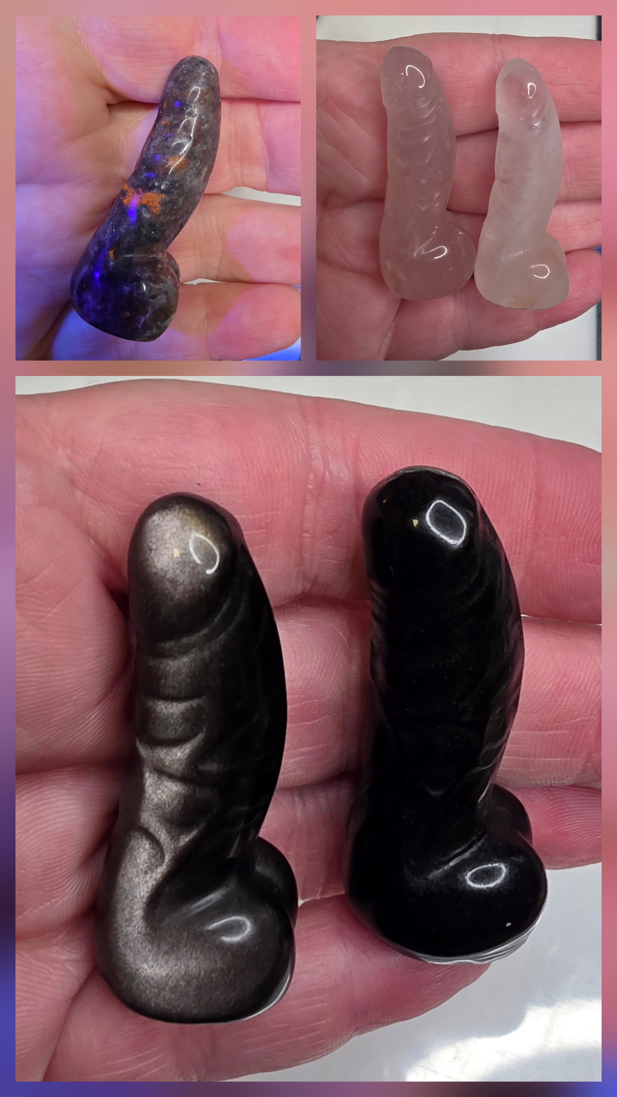 Natural Crystal Lingam Carving | Sacred Crystal Sculpture