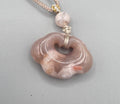 Cherry Blossom Flower Agate Cloud Necklace