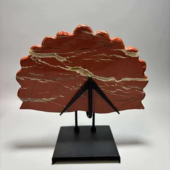 Hand carved Peacocks w/stand