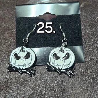 Halloween Charm Earrings- Sterling Silver
