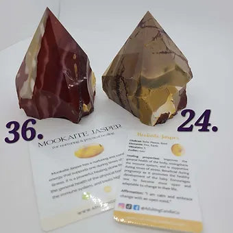 Mookaite Jasper Sharp Raw Semi Polished Tower Points