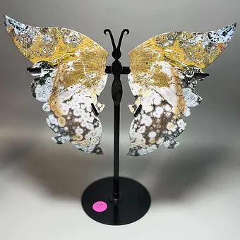 Crystal Butterflies- Hand Carved