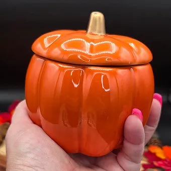 Ceramic Pumpkin Soy Coconut Wax Candle
