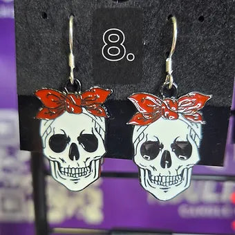 Halloween Charm Earrings- Sterling Silver