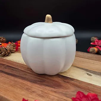 Ceramic Pumpkin Soy Coconut Wax Candle