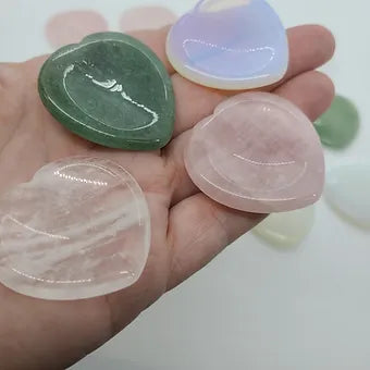Heart Shaped Worrystones-Pocket Crystals