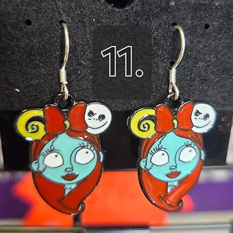 Halloween Charm Earrings- Sterling Silver