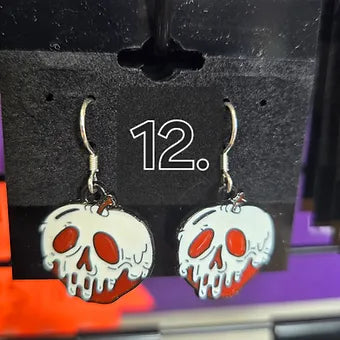 Halloween Charm Earrings- Sterling Silver