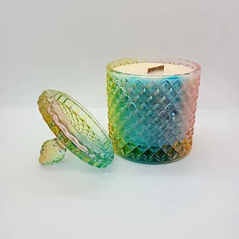 Geo Cut Luxury Glass Candles