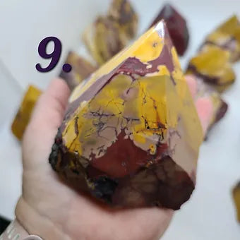 Mookaite Jasper Sharp Raw Semi Polished Tower Points
