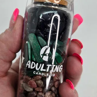 Zodiac & Intentions Crystal Chip Vials | 90ml | 24 Varieties | PVC Cards Included | Collect All