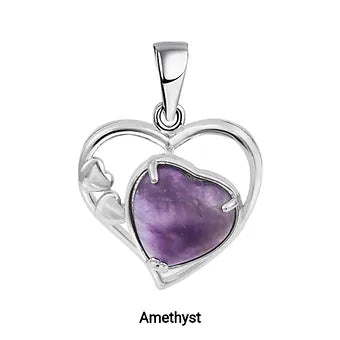 Double heart pendant