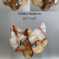 Hand carved Crystal Fox Masks with Stand