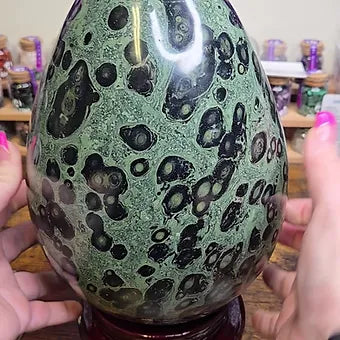 Huge Natural Kambaba Jasper Egg