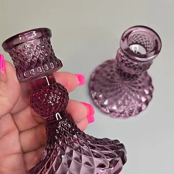 Glass Taper Candle holders