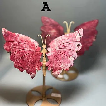 Crystal Butterflies- Hand Carved