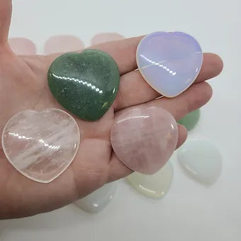 Heart Shaped Worrystones-Pocket Crystals