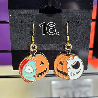 Halloween Charm Earrings- Sterling Silver