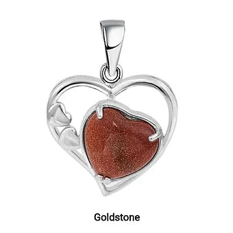 Double heart pendant