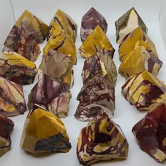 Mookaite Jasper Sharp Raw Semi Polished Tower Points