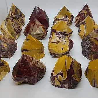 Mookaite Jasper Sharp Raw Semi Polished Tower Points