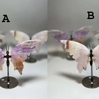 Crystal Butterflies- Hand Carved