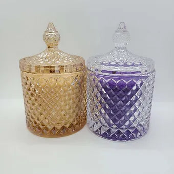 Geo Cut Luxury Glass Candles