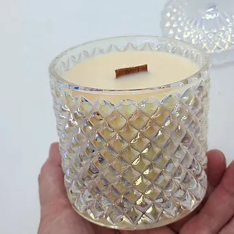 Geo Cut Luxury Glass Candles