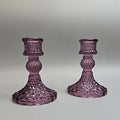 Chandeliers pour bougies coniques en verre