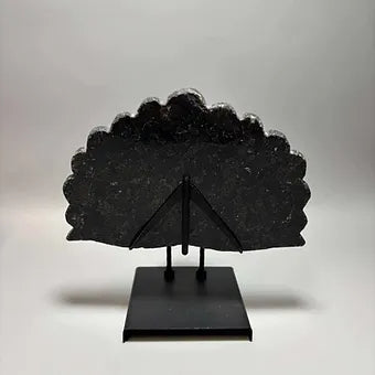 Hand carved Peacocks w/stand