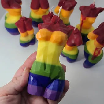 Rainbow Pride | Goddess Body Candle