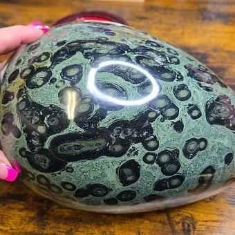 Huge Natural Kambaba Jasper Egg