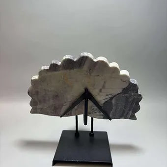Hand carved Peacocks w/stand
