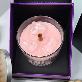 Latte & Pink Drink Candle