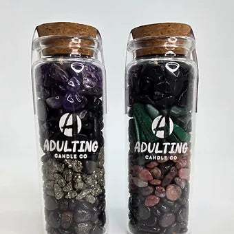 Zodiac & Intentions Crystal Chip Vials | 90ml | 24 Varieties | PVC Cards Included | Collect All