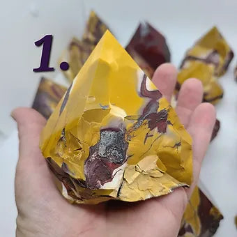 Mookaite Jasper Sharp Raw Semi Polished Tower Points