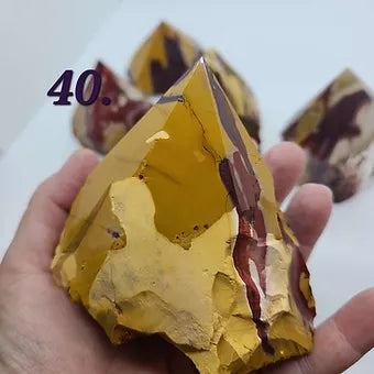 Mookaite Jasper Sharp Raw Semi Polished Tower Points
