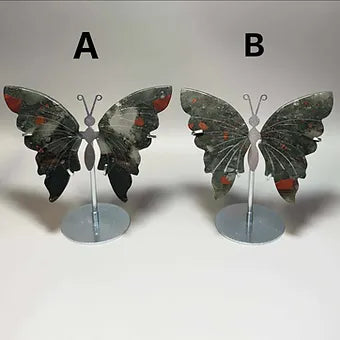 Crystal Butterflies- Hand Carved