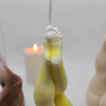 Female Legs (Crura) Sculptural Pillar Candle