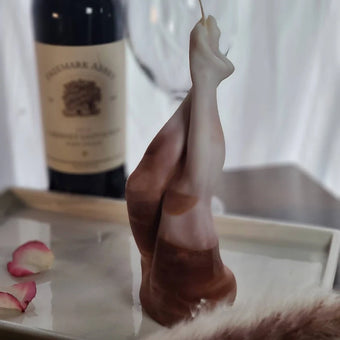 Female Legs (Crura) Sculptural Pillar Candle