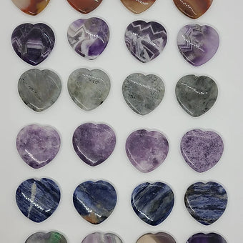 Heart Shaped Worrystones-Pocket Crystals
